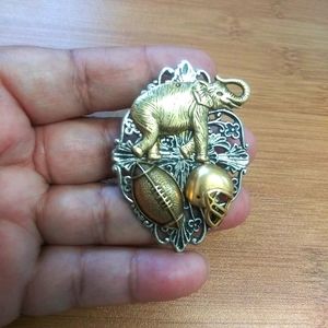 Alabama Football Brooch Vintage Pin Helmet Ball Elephant Roll Tide
